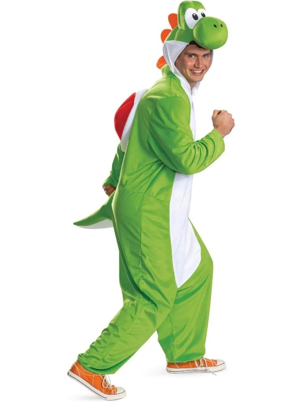 Adult Yoshi Costume - Hooded Jumpsuit for Halloween, Cosplay, or Theme Parties